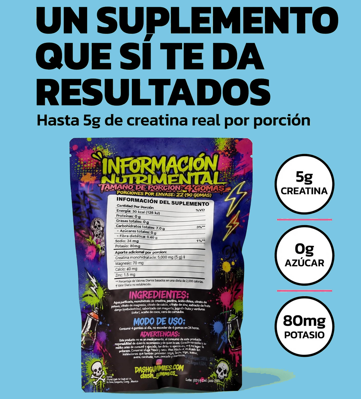 DASH GUMMIES - 1 Bolsa | Envío Gratis