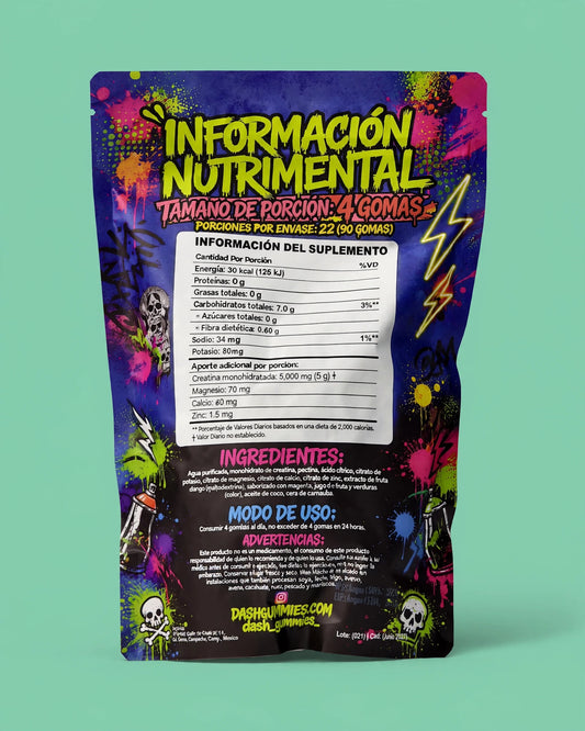 DASH GUMMIES — Pack 1 Bolsa | 90 Gomas | Envío Gratis